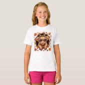秋のハイランドカウ Tシャツ (正面フル)