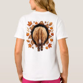 秋のハイランドカウ Tシャツ (裏面)
