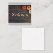 秋のハッピースカイサンクスギビングナチュラルリーフスカッシュ ノートカード (正面/裏面)