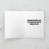 *秋のハッピーバースデーカードの誕生日者 カード (内部)