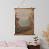 秋のハドソンやメイン1860アートのウッドランドシーン 吊り下げ型タペストリー (寝室)