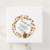 秋のハリネズミ赤ちゃんシャワー フェイバータグ (インサイチュ)