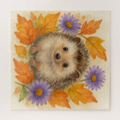 秋のハリネズミ ジグソーパズル (横)