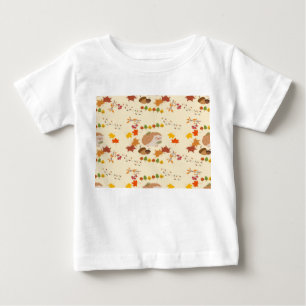 秋のハリネズミ ベビーTシャツ