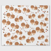 秋のハリネズミ ラッピングペーパー (フラット)