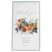 秋のハロウィン ウェディングシャワー スモールペーパーバッグ (正面)