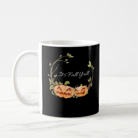 秋のハロウィン クール ユニーク スタイル コーヒーマグカップ (左)