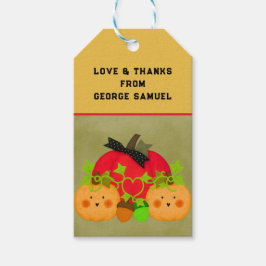 秋のハロウィン ブライダルシャワーのギフトタグ ギフトタグ