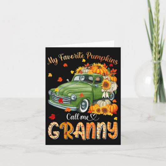 秋のハロウィン 私の大好きなカボチャに呼ばれて カード (正面)