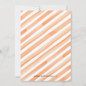 秋のハロウィーンカボチャベビージェンダーの公開 招待状 (裏面)