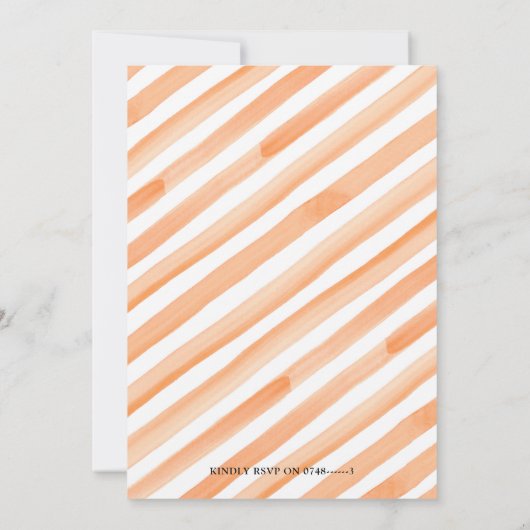 秋のハロウィーンカボチャベビージェンダーの公開 招待状 (裏面)