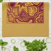 秋のハートのキッチンタオル キッチンタオル (折り畳み)