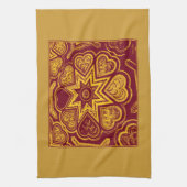 秋のハートのキッチンタオル キッチンタオル (縦)