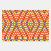 秋のハートラッピング紙シート ラッピングペーパーシート (正面3)