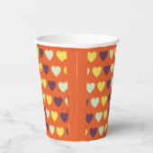 秋のハート紙カップ 紙コップ (右)