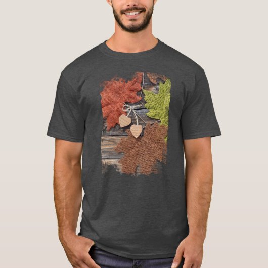秋のハートTシャツ Tシャツ (正面)