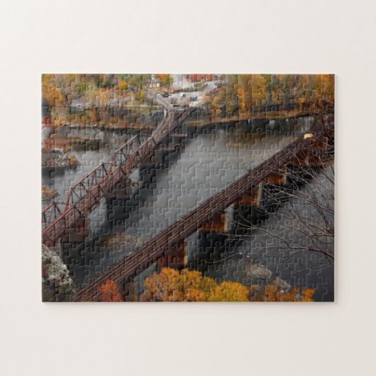 秋のハープ奏者フェリー ジグソーパズル (横)