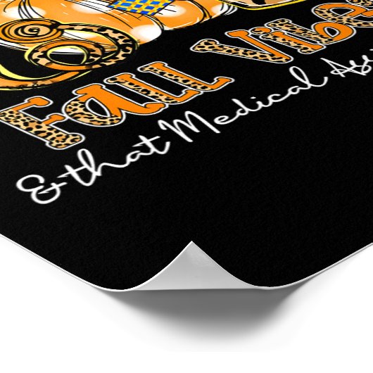 秋のバイブとその医療耐性聴診器 ポスター (角)