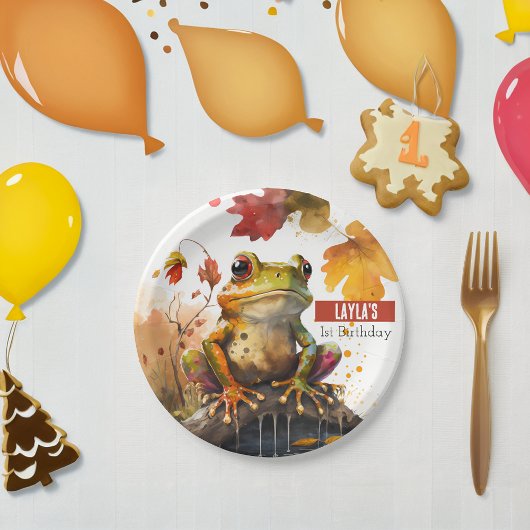 秋のバイブカエル – バースデーパーティー –  ペーパープレート