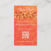 秋のバイブ結婚スのリングや輪名簿 –  名刺 (裏面)