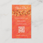 秋のバイブ結婚スのリングや輪名簿 –  名刺 (正面)