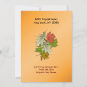 秋のバウンティ秋 招待状 (裏面)