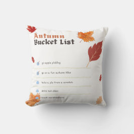 秋のバケツ一覧コットンピロー – 秋季節 クッション