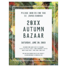 秋のバザールスクールまたはコミュニティイベントグリーンリーフ