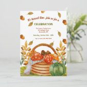 秋のバスケットの招待 招待状 (スタンド正面)