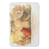 秋のバス・マットの基本的な鳥 バスマット (正面縦)