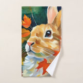 秋のバニー バスタオルセット (ハンドタオル)