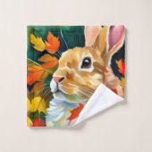 秋のバニー バスタオルセット (ウォッシュタオル)