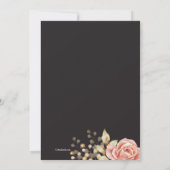 秋のバラの招待状 招待状 (裏面)