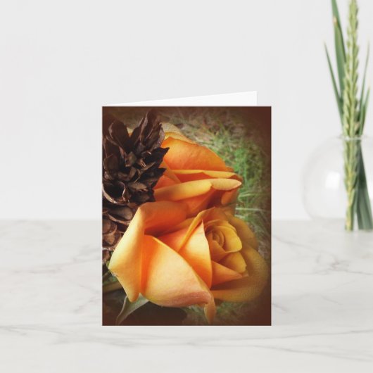 秋のバラカード カード (正面)