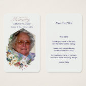 秋のバラフォトメモリ (正面&裏面)