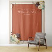 秋のバラブライダルシャワーフォトバックグラウンド タペストリー (インサイチュ)