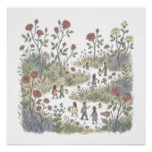 秋のバラ園 ポスター (正面)