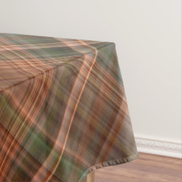 秋のバルトサイプレスオレンジ、赤、緑の草原 テーブルクロス