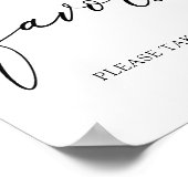 秋のバーガンディーフラワーズギフトサイン ポスター (角)