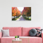 秋のバージニア州カントリーファームランドスケープアートプリン キャンバスプリント (インサイチュ (リビング))
