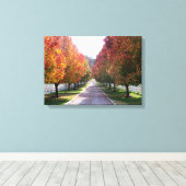 秋のバージニア州カントリーファームランドスケープアートプリン キャンバスプリント (インサイチュ (ウッドフロア))