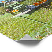 秋のバーモントにパンプキンスタンド ポスター (角)