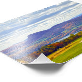 秋のバーモント州ウィロウビー湖 フォトプリント            (角)