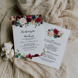 秋のバ素朴ルガンディバチェロレッテ週末 招待状