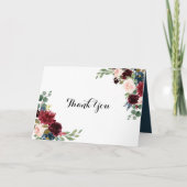 秋のバ素朴ルガン結婚ディサンキューカード サンキューカード (正面)