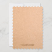 秋のバ素朴ードケージブライダルシャワーの招待 招待状 (裏面)