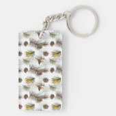 秋のパインコーン キーホルダー (裏面)