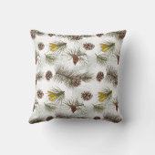 秋のパインコーン クッション (裏面)