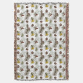 秋のパインコーン スローブランケット (正面縦)