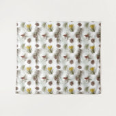 秋のパインコーン タペストリー (正面(横))